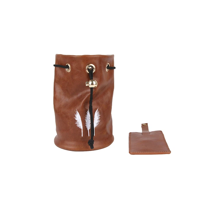 Custom Leather Golf Valuables Pouch Custom Leather Golf Valuables Pouch