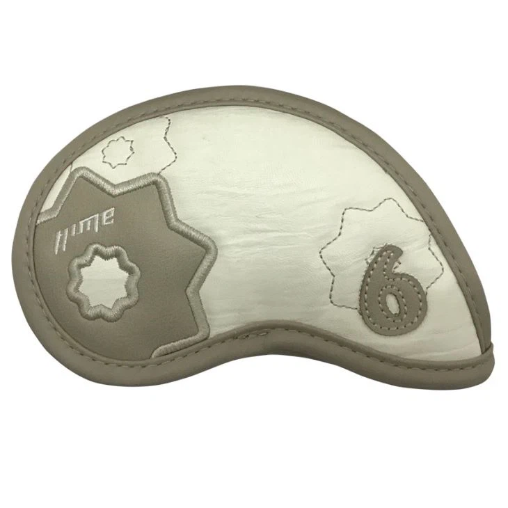 YES Brown And White Golf Iron Headcover Buy Customized Golf Product